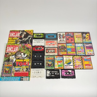 Sinclair ZX Spectrum 48K Spiele Demo Kassetten Crash Your Sinclair User Vintage
