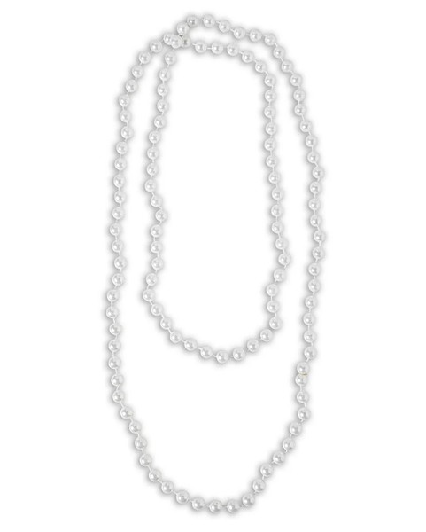 WeißE 20Er Jahre & Barock Perlenkette Als KostüM-Accessoires-image