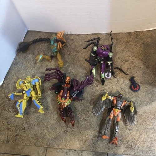 Vintage 1998 Transformers Beast Wars Action Figures Lot