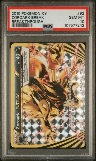 Pokemon XY Breakthrough PSA 10 92 Zoroark BREAK 2015