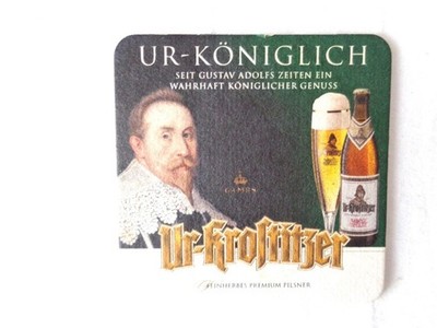 Bierdeckel, Bierfilz, BRD, Ur-Krostitzer Feinherbes Pilsner #2