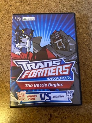 Transformers Animated The Battle Begins Optimus Prime vs Megatron DVD