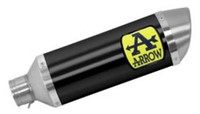 71930AON - Auspufftopf Arrow Thunder Dark Edelstahl Endkappe Yamaha MT-07 (21)