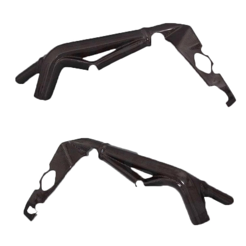 Protection cadre carbone Bikesplast Triumph Daytona 675 2006-2012 en finition mate