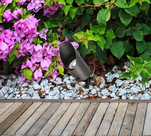 Elitco Lighting Aera 8" x 2.25" Metal Landscape LED Spot Light in Antique Brass - Picture 8 of 8