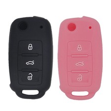 LemSa 2Pcs Silicone Keyless Entry Remote Car Smart Key Fob for VW Volkswagen ...