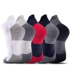 No-Show Ankle Socks Men-Women, Low-Cut Performance Athletic Cotton Socks 5pairs
