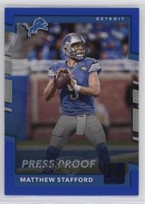2017 Panini Donruss Press Proof Blue Matthew Stafford #116 c4h