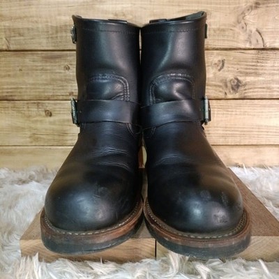 Red Wing Boots Engineer Stiefel 2976 Leder Schwarz Größe 8,5D