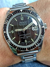 Orologio Sicura submarine sub diver watch vintage swiss made 35mm deep clock