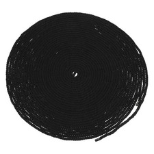 6mm x 66 Feet Black Cotton Rope 4 Strand for DIY Wall Hanging Knotting