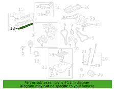GM Genuine Parts # 12641261 - Engine Valve  Right Side Cover Gasket * NEW/OE *