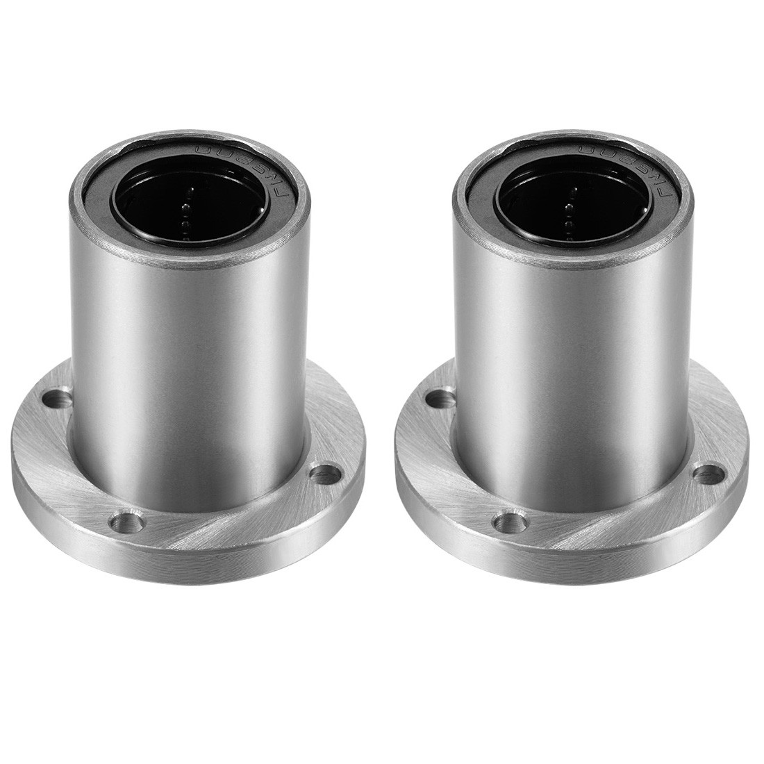 2pack LM25UU Round Flange Linear Ball Bearings 25mm Bore Dia 40mm OD