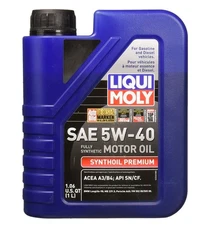 Liqui Moly 2040 Synthoil Premium 1 Liter SAE 5W-40 Motor Oil