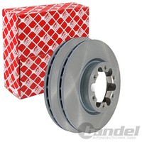 2X febi Bremsscheiben Ø290Mm Vorne Passend FÜR Nissan Cabstar NT400