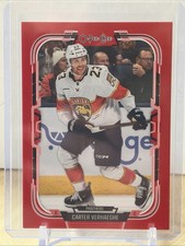 Carter Verhaeghe 1/1 SSP  Blank Back 2025-26 O Pee Chee OPC Red Border Florida