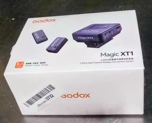 Godox Magic XT1 2.4g Wireless Microphone System Dual-Channel Video Recording 2TX
