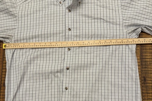 Ariat Shirt Mens Size Large White Black Plaid Long Sleeve Button Down - Picture 7 of 15