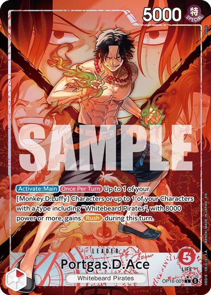 25+ Portgas.D.Ace OP16-001 The Time of Battle for sale | Updated