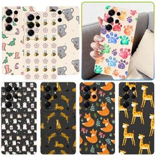 Silicone Cover Animal Phone Case For Samsung Galaxy S25 Ultra S26 S24 FE A16 A54