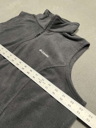 Columbia Weste Damen Übergröße 1X schwarz weiches Fleece durchgehender Reißverschluss Outdoor - Bild 5 von 9