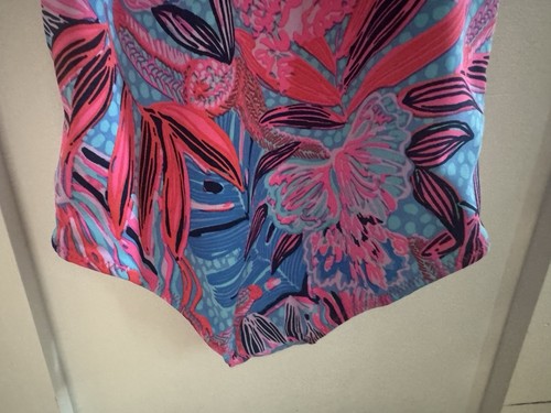Lilly Pulitzer Girls Eliana Swimsuit One Piece Ruby Red Wild Times size 5 - Picture 9 of 12
