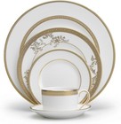 Vera Wang Wedgwood Lace Gold 5 Piece Dinnerware Place Set