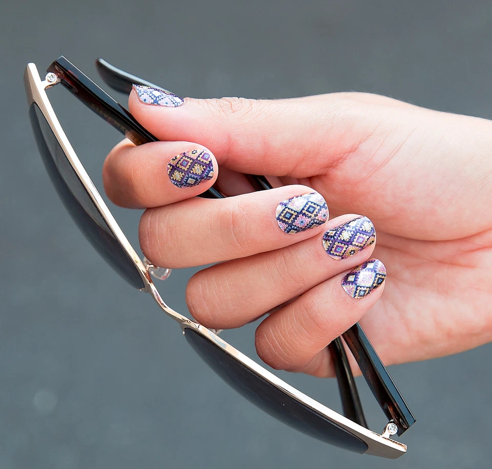 Envolturas para uñas Jamberry ~ MEDIA HOJA ~ ARENA DEL DESIERTO Retirado Raro Brillo Foto 4 de 4