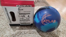 Columbia 300 Atlas Bowling Ball 1st Quality 15 Pounds 2-3" Pin 2.8oz TW