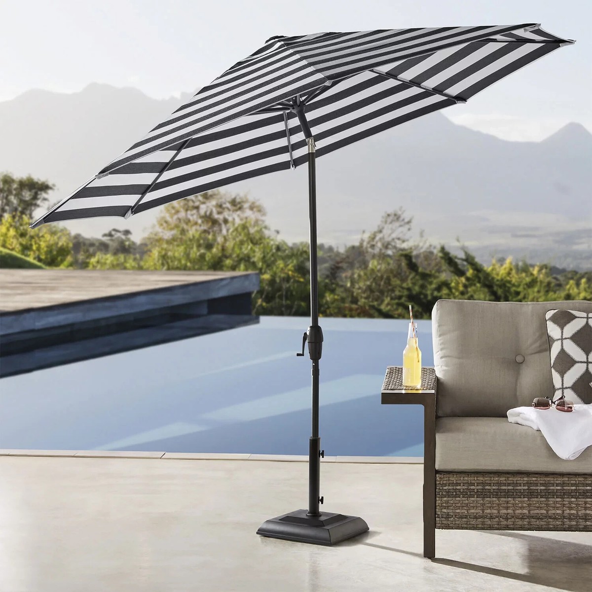 brandsmart patio umbrella Member's Mark 10' Cabana Market Umbrella with Sunbrella Fabric