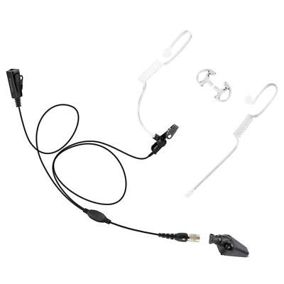 ArrowMax 2-Wire PTT Earphone Compatible with Kenwood NX-3200 NX-5200 NX-230EX