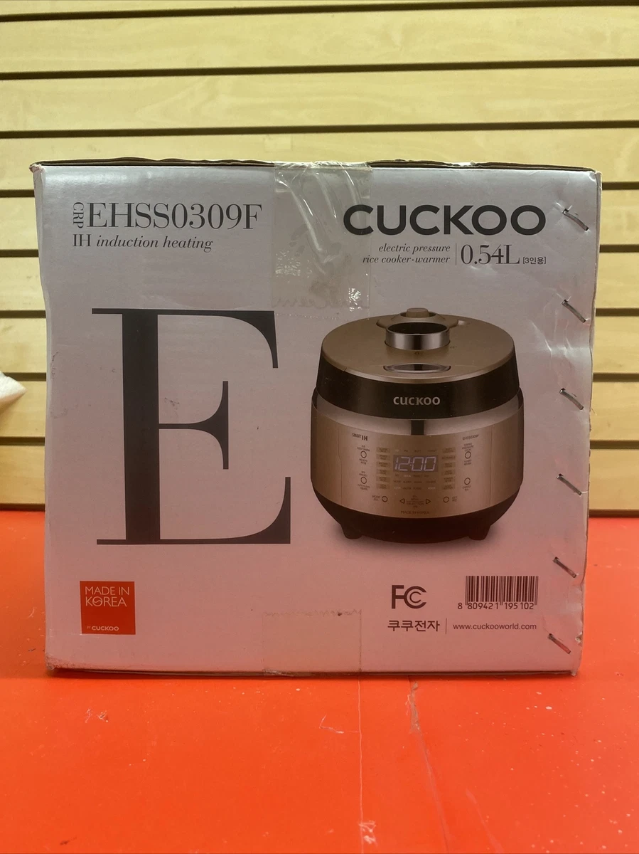 Cuckoo Full Stainless Eco Mini IH Pressure Rice Cooker/Warmer 3 Cups  (CRP-EHSS0309F), 쿠쿠 IH 전기압력밥솥 3컵 (CRP-EHSS0309F)