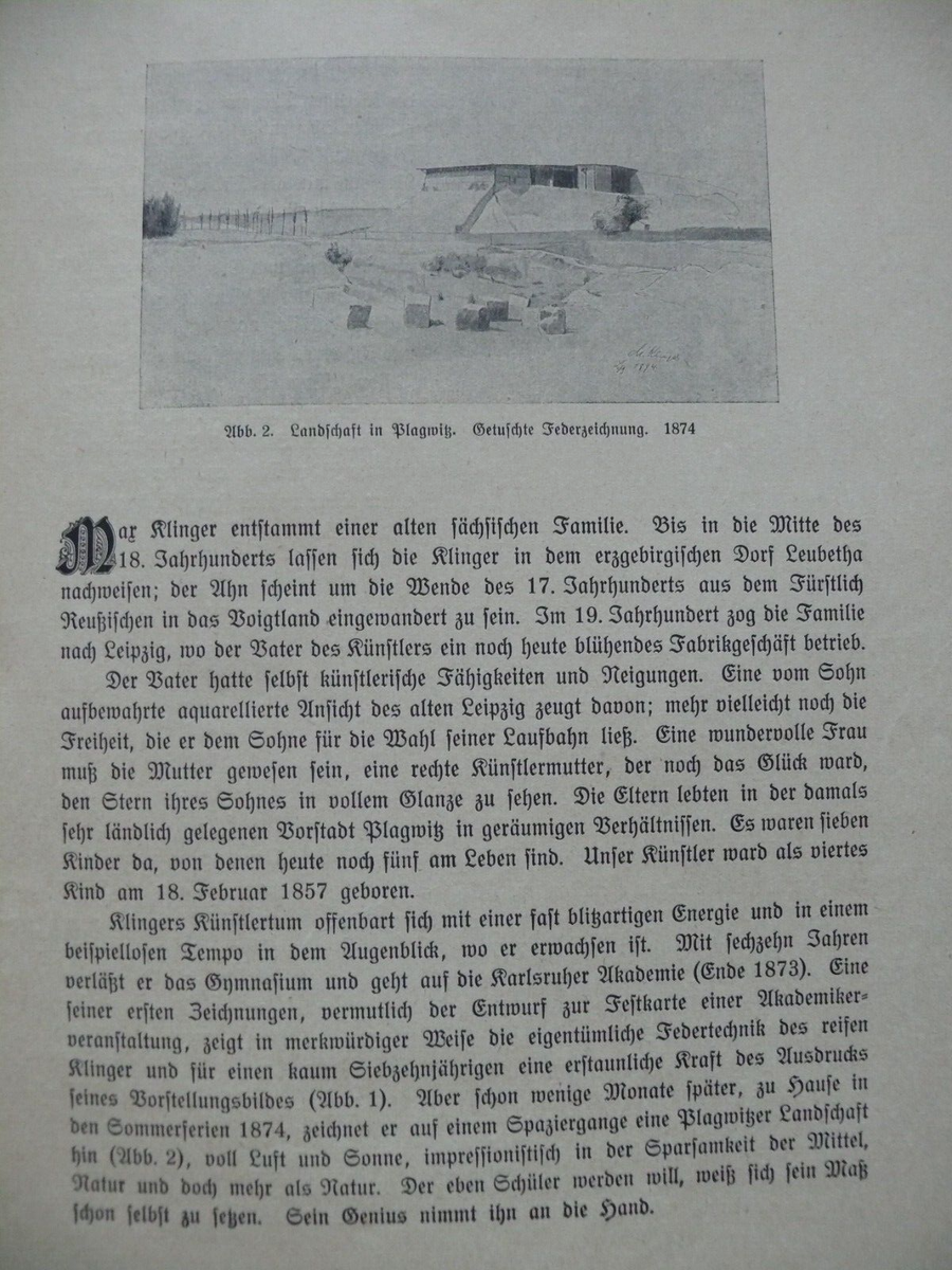 MAX KLINGER - Five Original German Reproductions of his work