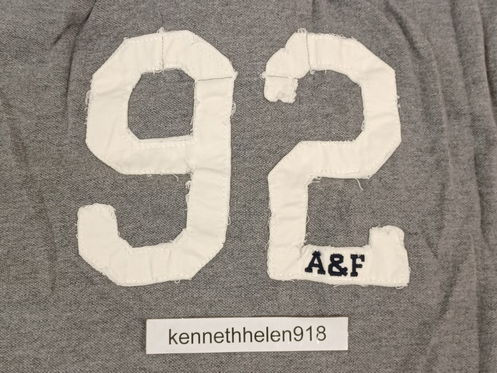 ABERCROMBIE & FITCH CATAMOUNT POLO SHIRT HEATHER GREY MENS SIZE L,XXL image 6