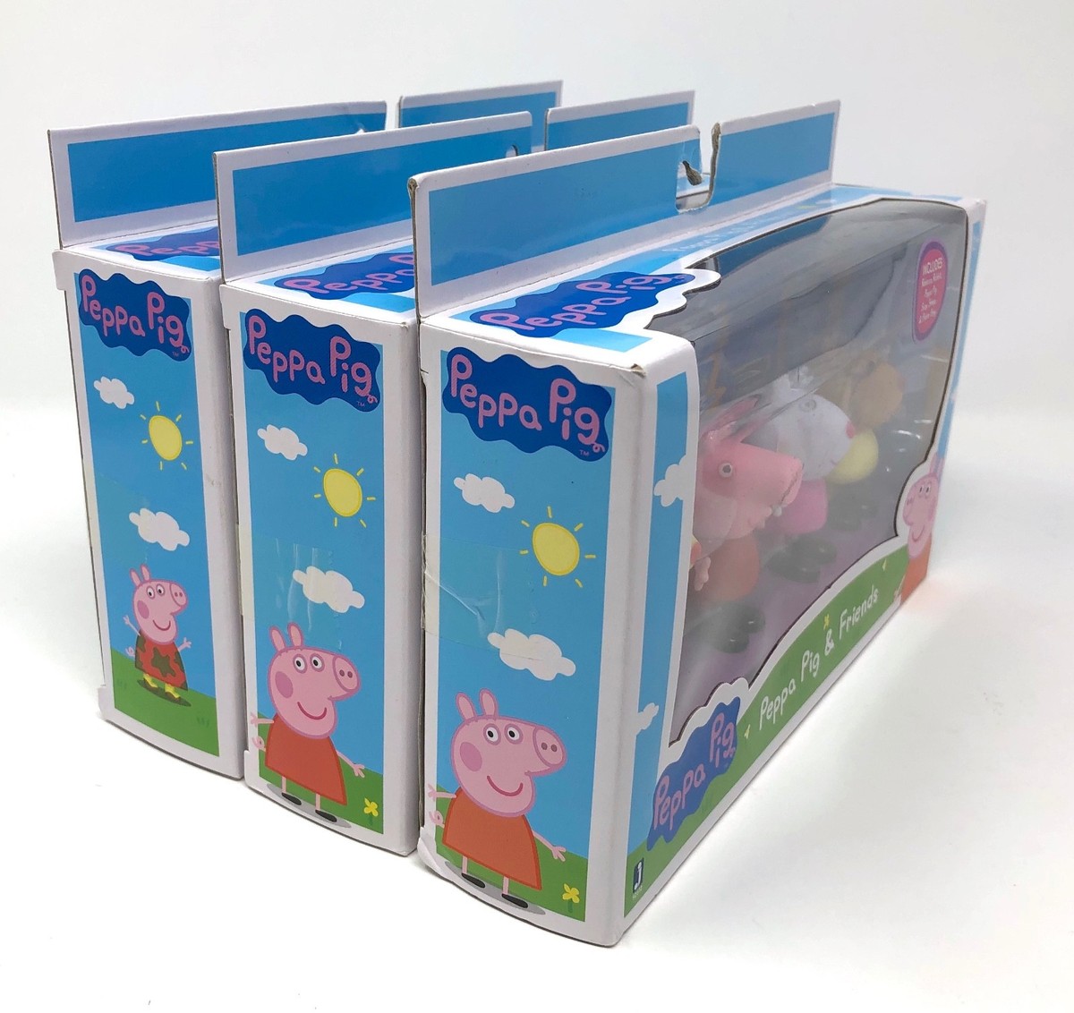 3 sets of Jazwares Peppa Pig Family Friends 12 total figures Daddy