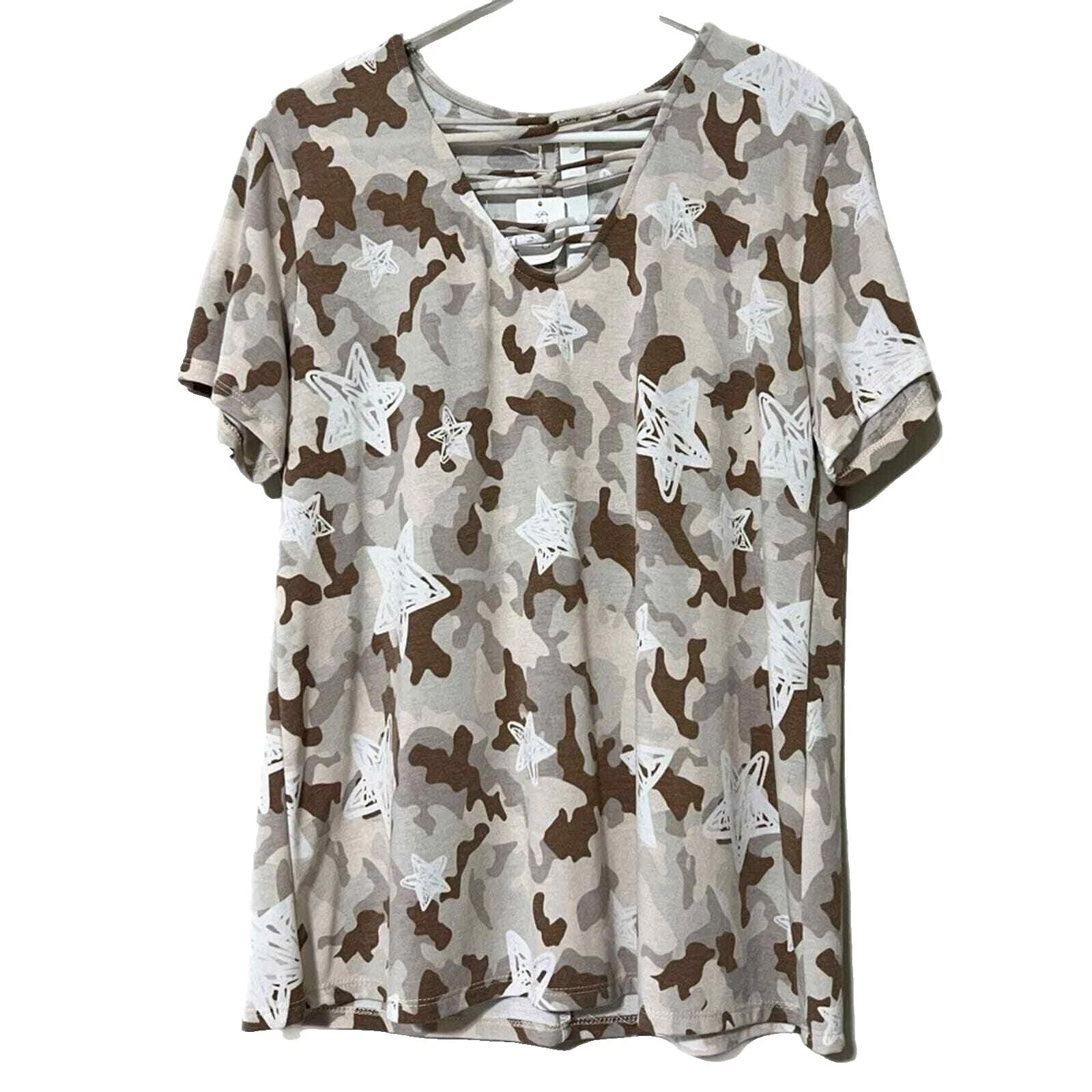 Camouflage Casual T-Shirt Tops for Women