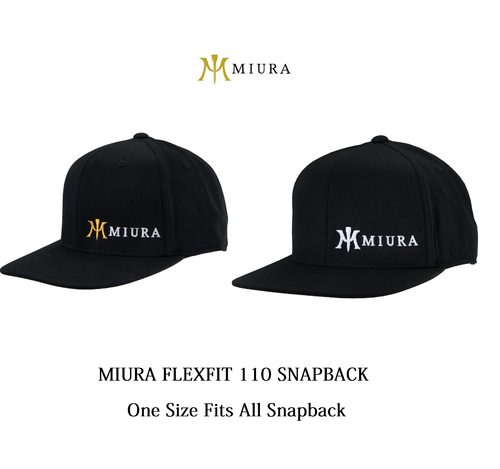 New Miura Golf FLEXFIT 110 SNAPBACK Hat 