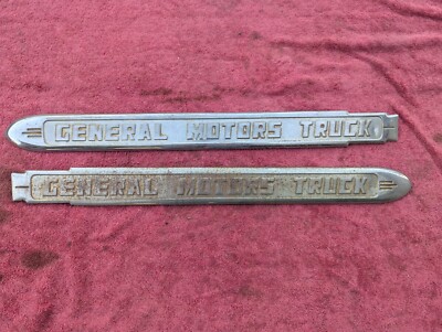 1941 1942 1946 GMC PICKUP TRUCK HOOD SIDE EMBLEM SPEARS
