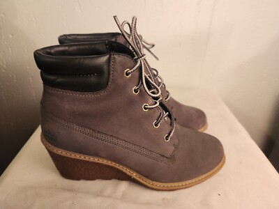 Timberland Earthkeepers Amston Womens sz Gray Lace Leather