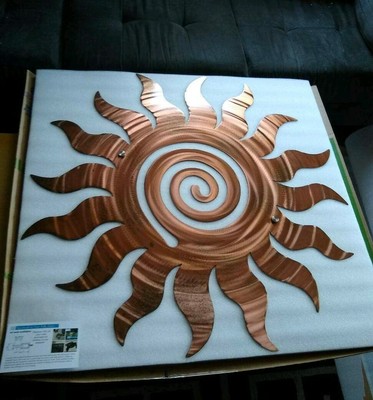 Large Wall Sun Metal Art Outdoor Decor Sculpture