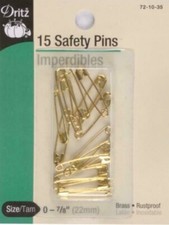 Dritz 72-10-35 - 15 Safety Pins