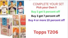 2024 206 Topps T206 Pick you Own -Complete Your Set FIRST NAME K-Z