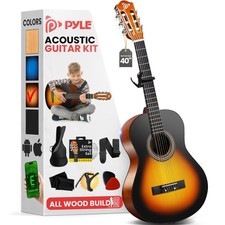 Pyle 39" 6 String Classical Acoustic Guitar For Beginner & Adult W/accessory Kit