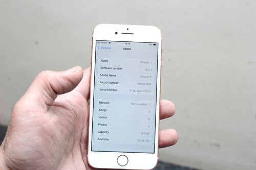 iPhone 8 Gold 64gb Unlocked 84% Battery Health Model MQ6J2B/A PHONE ONLY - Afbeelding 8 van 21