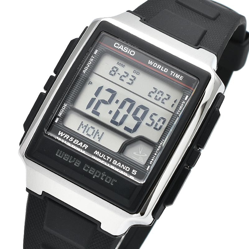 CASIO WAVE CEPTOR WV-59R-1AJF Men's Watch Quartz Black NEW