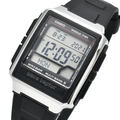 CASIO WAVE CEPTOR WV-59R-1AJF Men's Watch Quartz Black NEW