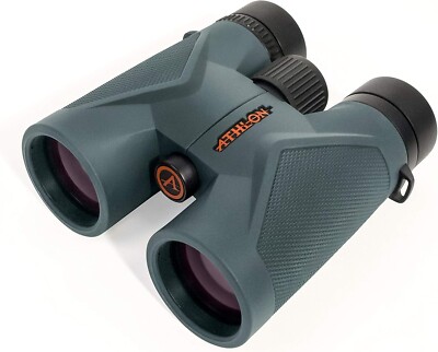 Athlon Optics 8x42 Midas UHD Gray Binoculars with ED Glass for Adults and Kids,