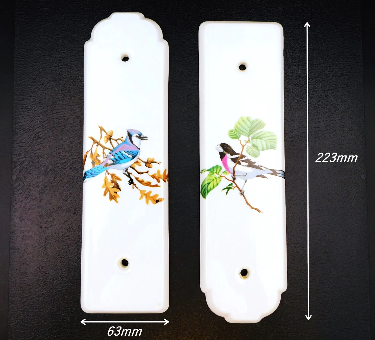 Lot De Plaques Décoratives Vintage Pour Porte – Céramique Et Porcelaine