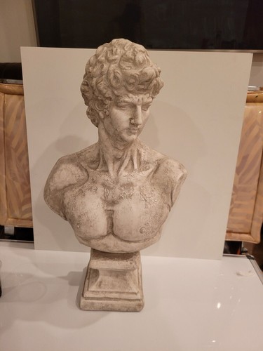 David Bust by Michelangelo - 24-Inch Tall Large Statue - Classical Art Piece" - Picture 22 of 22