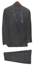Ralph Lauren NDED21RZD851 Athletic Fit Wool Suit Charcoal/White 39Reg 31W
